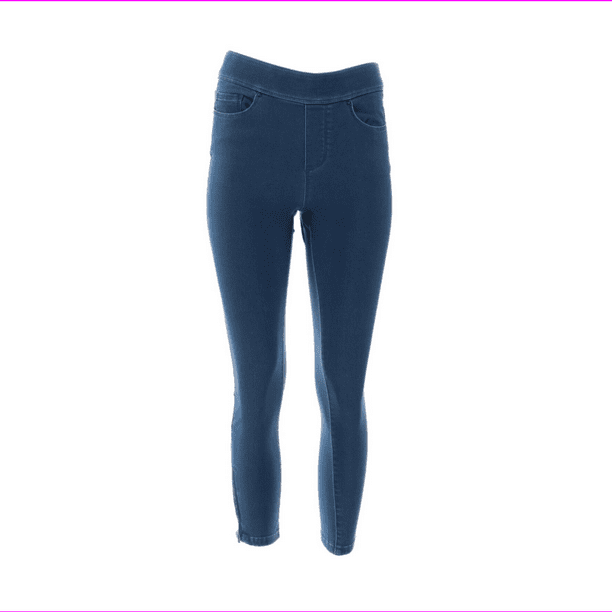 Martha Stewart Petite Knit Denim Ankle Jeans Dark Indigo 16P NEW A351437